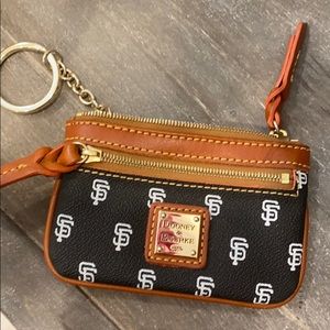 Dooney and Bourke MLB Giants purse/key chain